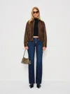 Reformation Naomi Super Stretch Low Rise Bootcut Jeans In Blue