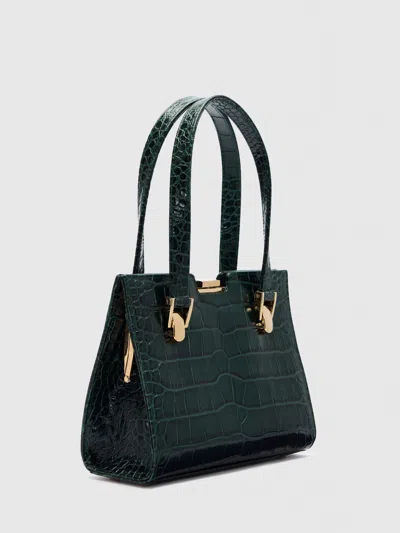 Reformation Nara Shoulder Bag In Green