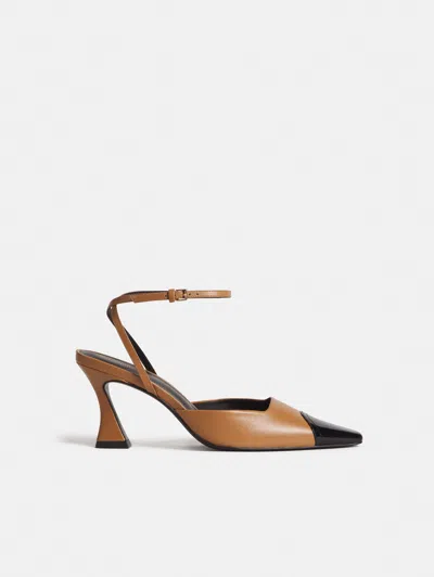 Reformation Natasha Pump Natural 5 In Brown