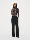 Reformation Nell Knit Top In Black