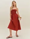 Reformation Nellie Knit Dress In Red