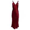 Reformation Red Neola Midi Dress In Red