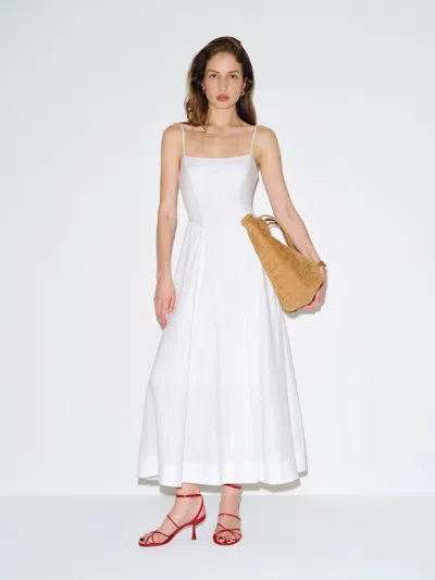 Reformation Neri Linen Dress Ivory 8 In White