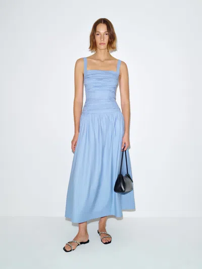 Reformation Nesta Dress Blue 12