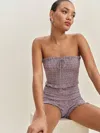 Reformation Nesta Top In Lavender Check