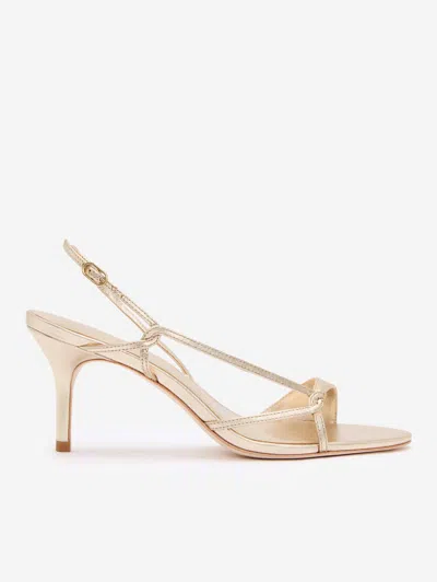 Reformation Nino Slingback Heeled Sandal In Gold