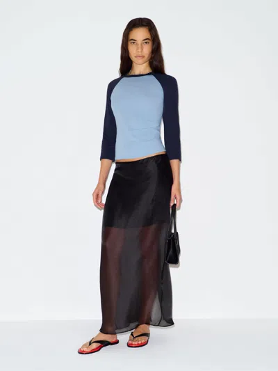 Reformation Noelle T-shirt Blue Small