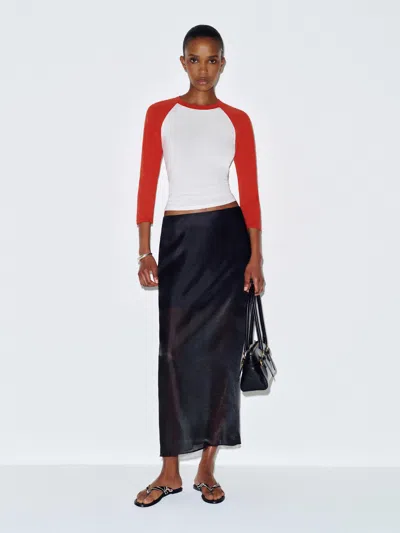 Reformation Noelle T-shirt Xs In Multi