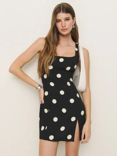 Reformation Noha Dress In Moon Dot
