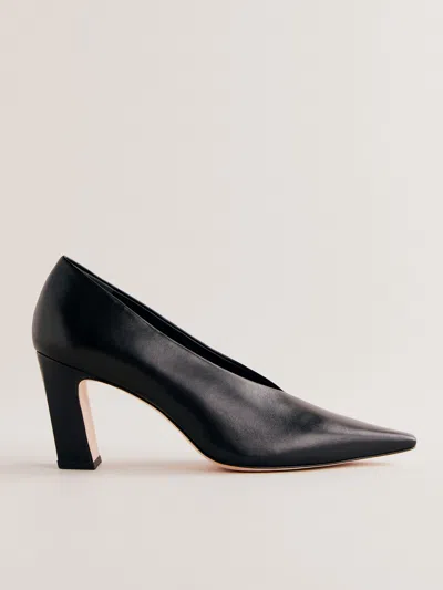 Reformation Nolita Pump In Black Leather