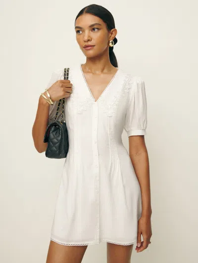 Reformation Nonie Dress In White