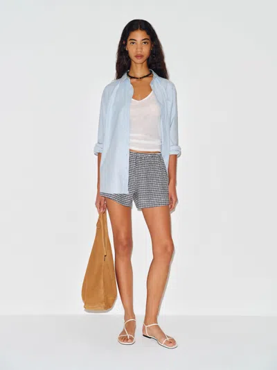 Reformation Nora Linen Short Black Xs