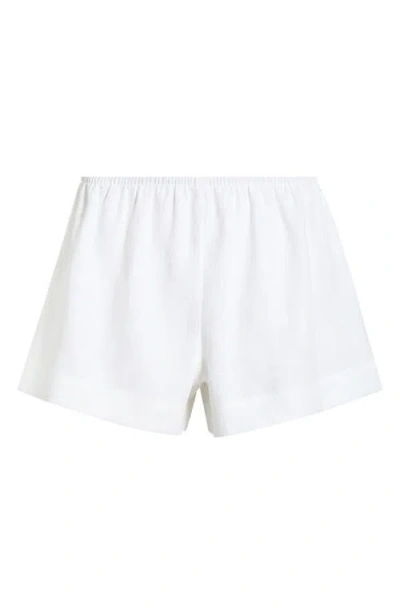 Reformation Nora Linen Shorts In White