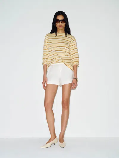Reformation Nora Short Ivory Xs In White