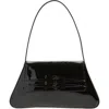 Reformation Noreen Patent Leather Shoulder Bag In Black Patent