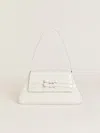 Reformation Noreen Shoulder Bag In Milk Patent