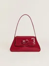 Reformation Noreen Shoulder Bag In Scarlet Patent