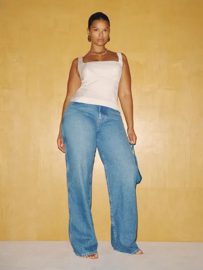 Reformation Nori Rains Top Es Ivory 22 In White