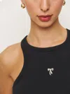 Reformation Nova Tank In Bow Embroidery