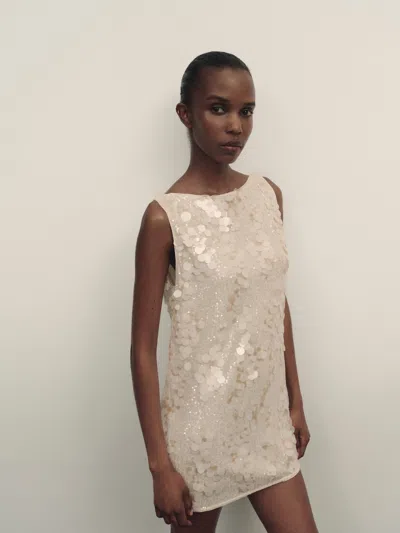 Reformation Nyla Dress Ivory Xs In Neutral