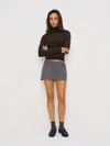 Reformation Nyla Knit Skort In Black