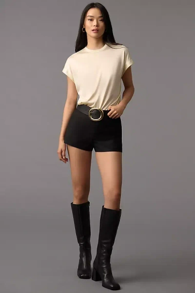 Reformation Nylah Nappa Leather Knee-high Boots In Black