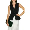 Reformation Oakley Vest In Black