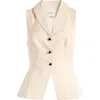 Reformation Oakley Vest In Sugar