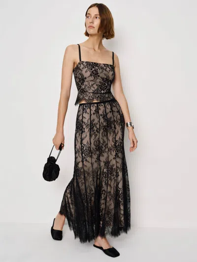 Reformation Octavia Skirt In Black