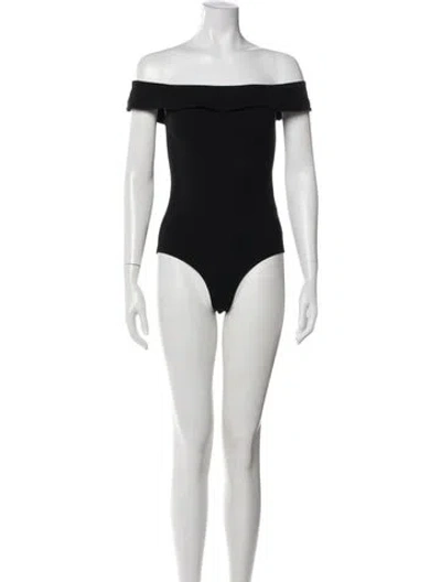 Pre-owned Reformation Off-the-shoulder Sleeveless Bodysuit In Gray