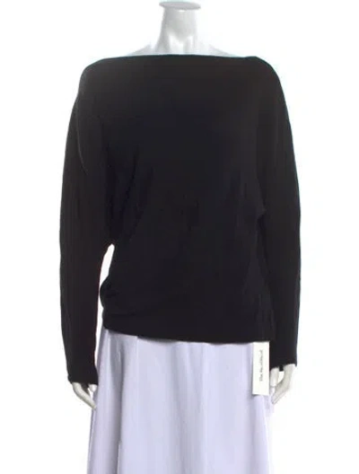 Pre-owned Reformation Off-the-shoulder Sweater In Black