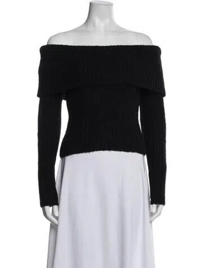 Pre-owned Reformation Off-the-shoulder Sweater In Blue