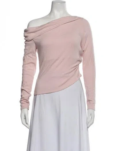 Pre-owned Reformation Off-the-shoulder Sweater In Green
