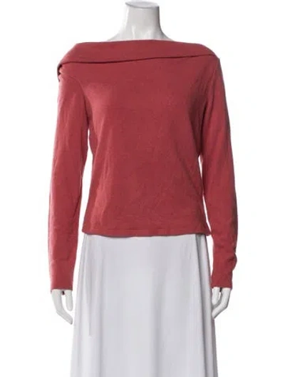 Pre-owned Reformation Off-the-shoulder Sweater In Pink
