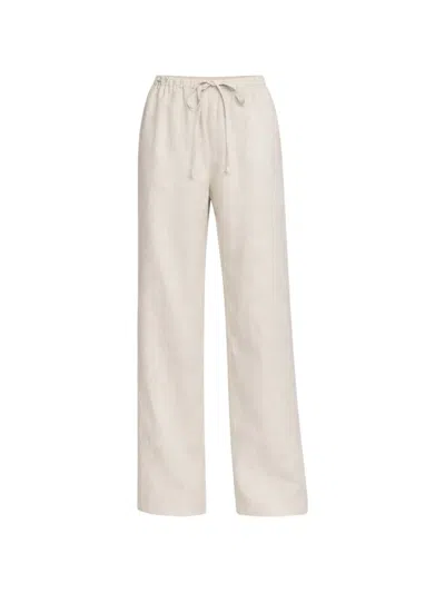 Reformation Olina Drawstring Trousers In Neutral