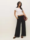 Reformation Olina Knit Pant In Black
