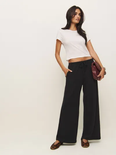 Reformation Olina Knit Trouser In Black