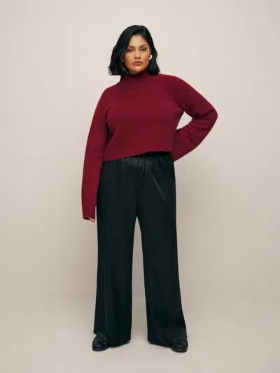 Reformation Olina Silk Pant Es In Black