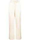 Reformation Olina Silk Trousers In Neutrals