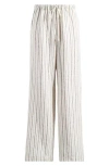 Reformation Olina Tie Waist Pants In Elsie Stripe