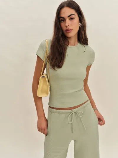 Reformation Olive Knit Top
