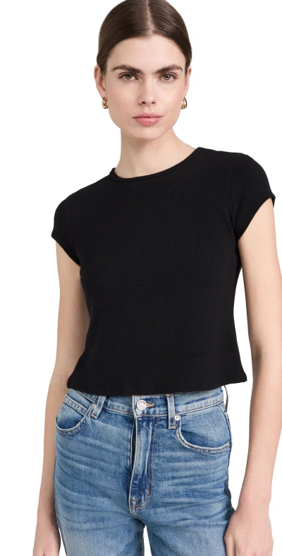 Reformation Olive Knit Top Black