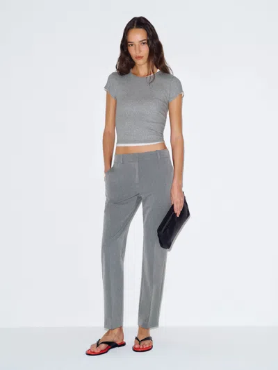 Reformation Olive Pant Grey 12 In Blue