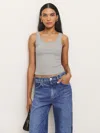 Reformation Olive Tank In Heather Grey