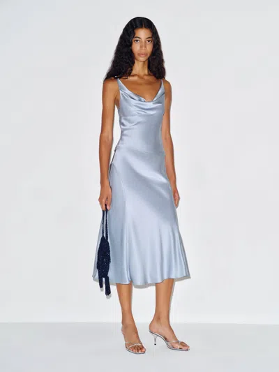 Reformation Olivine Silk Two Piece Cloud Blue Medium