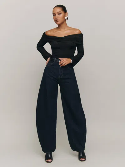Reformation Ollie High Rise Barrel Jeans In Ondine