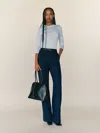 Reformation Olympia Knit Top In Blue