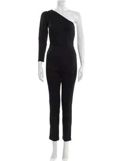 Pre-owned Reformation One-shoulder Jumpsuit W/ Tags In Black