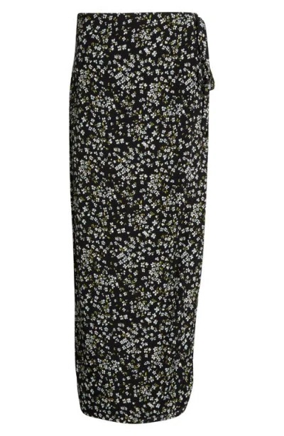REFORMATION REFORMATION OPAL FLORAL LOW WAIST WRAP SKIRT