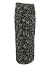Reformation Womens Colette Opal Low-waist Woven Maxi Skirt In Black